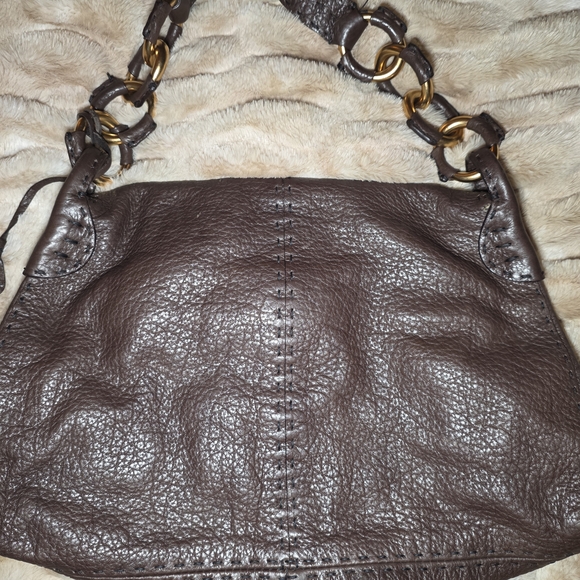 Valentino Garavani Couture - Red Label: Brown Leather Shoulder Bag | Italy - Picture 4 of 11